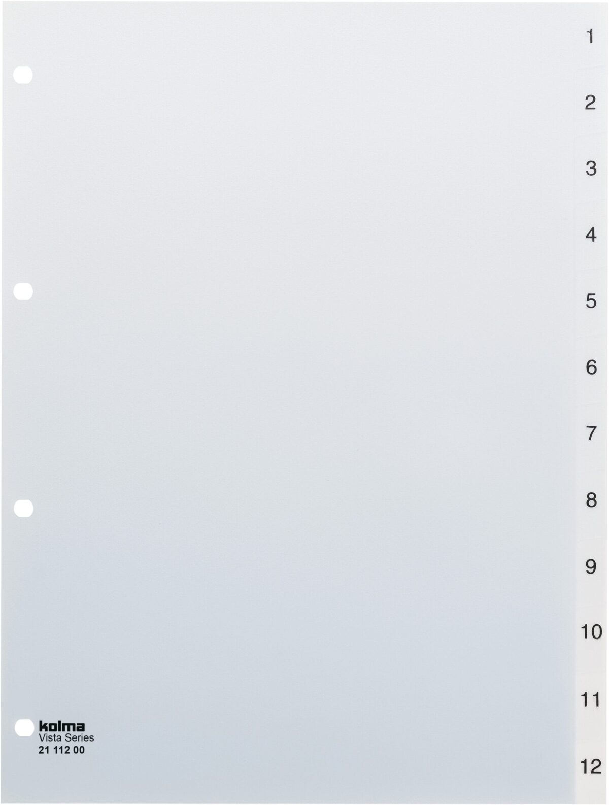 KOLMA Register Vista A4 21.112.00 transparent 1-12 – Hochwertig & günstig bei ShopDeca