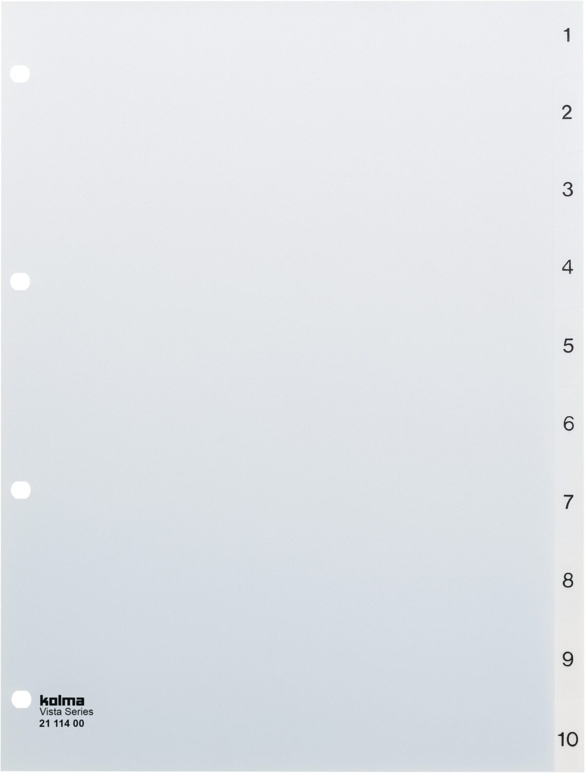 KOLMA Register Vista A4 21.114.00 transparent 1-10 – Hochwertig & günstig bei ShopDeca