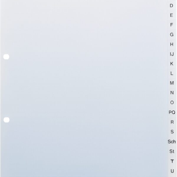 KOLMA Register Vista A4 21.244.00 transparent A-Z 24-teilig