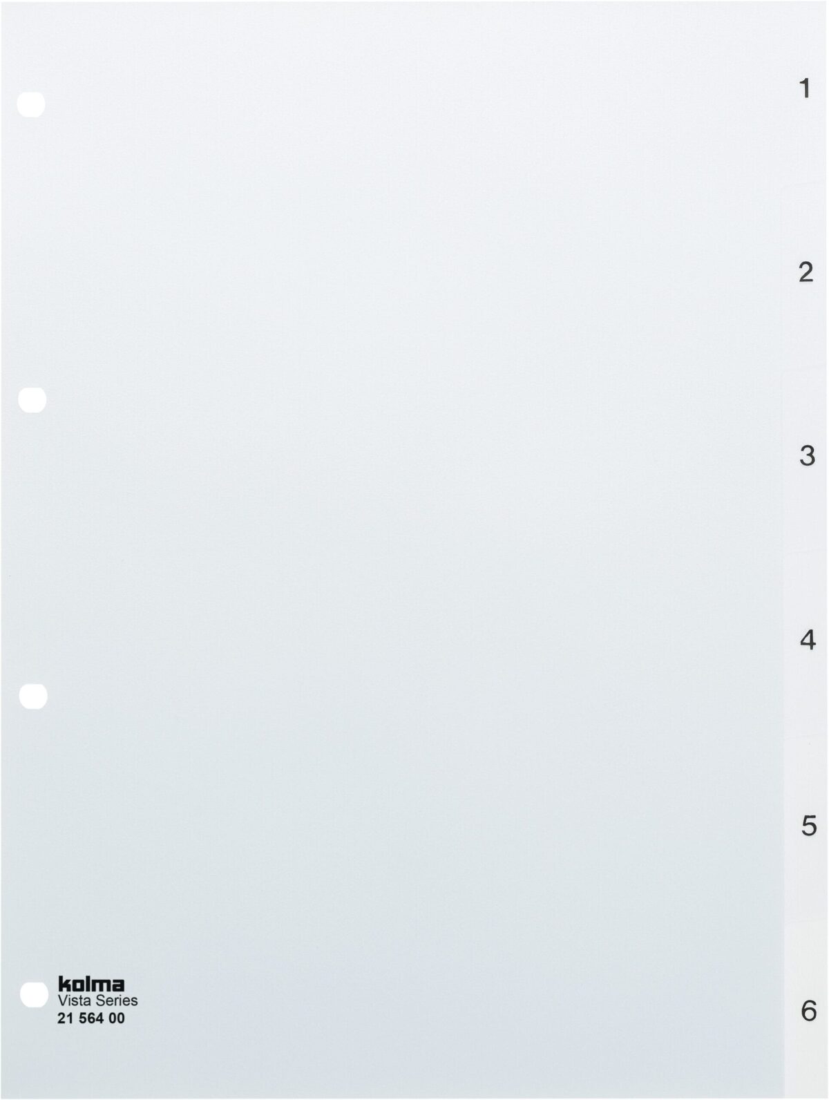 KOLMA Register Vista A4 21.564.00 transparent 1-6 – Hochwertig & günstig bei ShopDeca