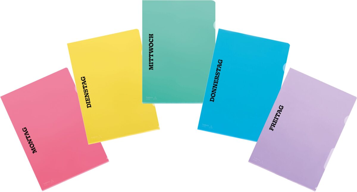 KOLMA Sichtmappe Fashion Wochentage 59.903.19 A4 assortiert 10 Stück – Hochwertig & günstig bei ShopDeca