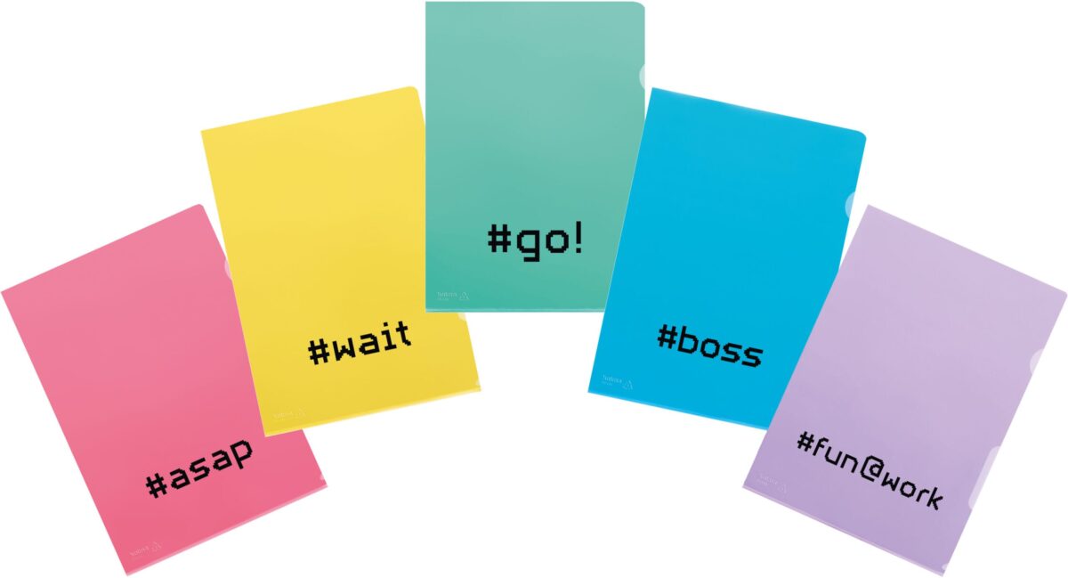 KOLMA Sichtmappe Fashion Hashtag 59.905.19 A4 assortiert 10 Stück – Hochwertig & günstig bei ShopDeca