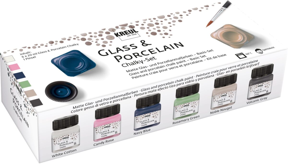 KREUL Glas-Porzellanmalfarben 16602 Chalky 6x20ml – Hochwertig & günstig bei ShopDeca