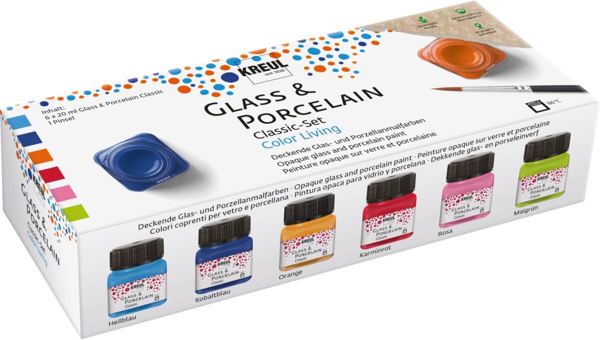 KREUL Glas-Porzellanmalfarben 16604 Color Living 6x20ml – Hochwertig & günstig bei ShopDeca