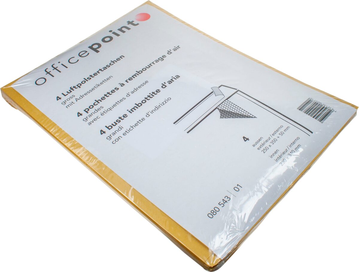 NEUTRAL Luftpolstertaschen gross 4er GROSS braun, 250x350x50mm – Hochwertig & günstig bei ShopDeca