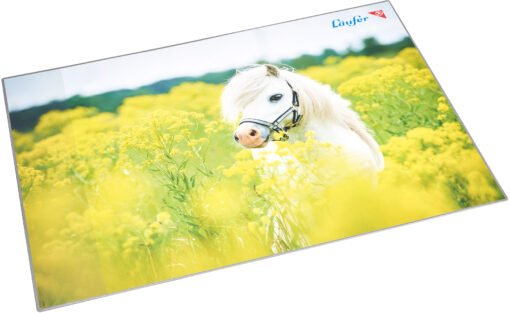 LÄUFER Schreibunterlage 46651 Pferd im Rapsfeld 53x40cm