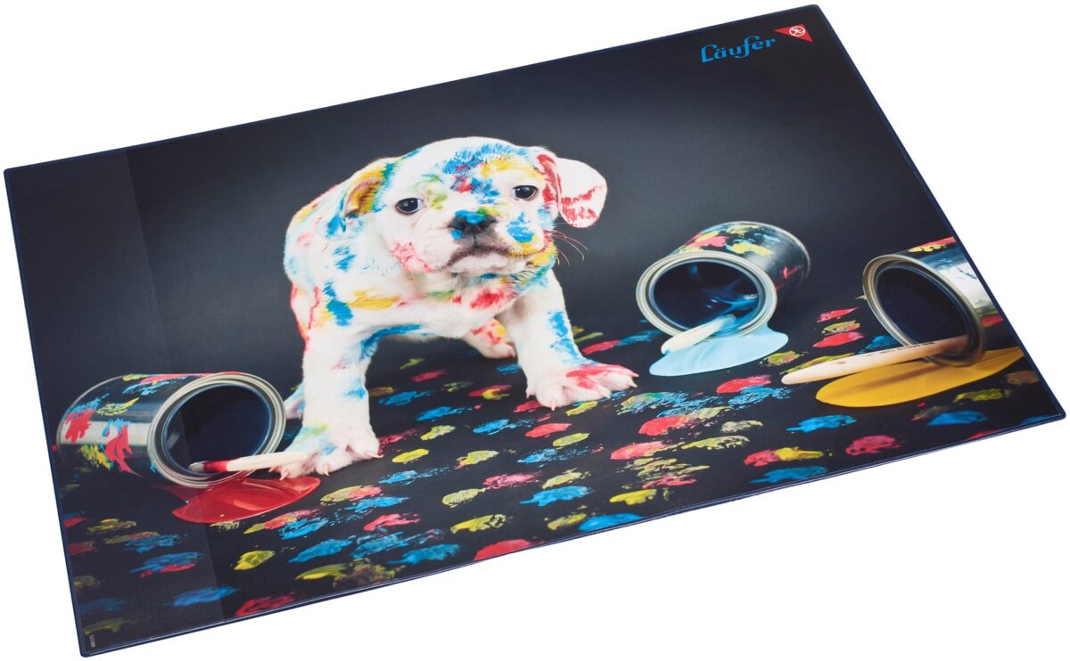 LÄUFER Schreibunterlage 46652 Bunter Hund 53x40cm – Hochwertig & günstig bei ShopDeca