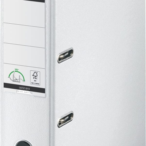 LEITZ Ordner Swiss Edition 180° 8cm 10135001 weiss A4