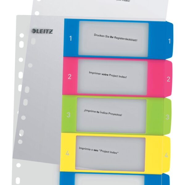 LEITZ Register PP WOW A4+ 12410000 multicolor 1-5