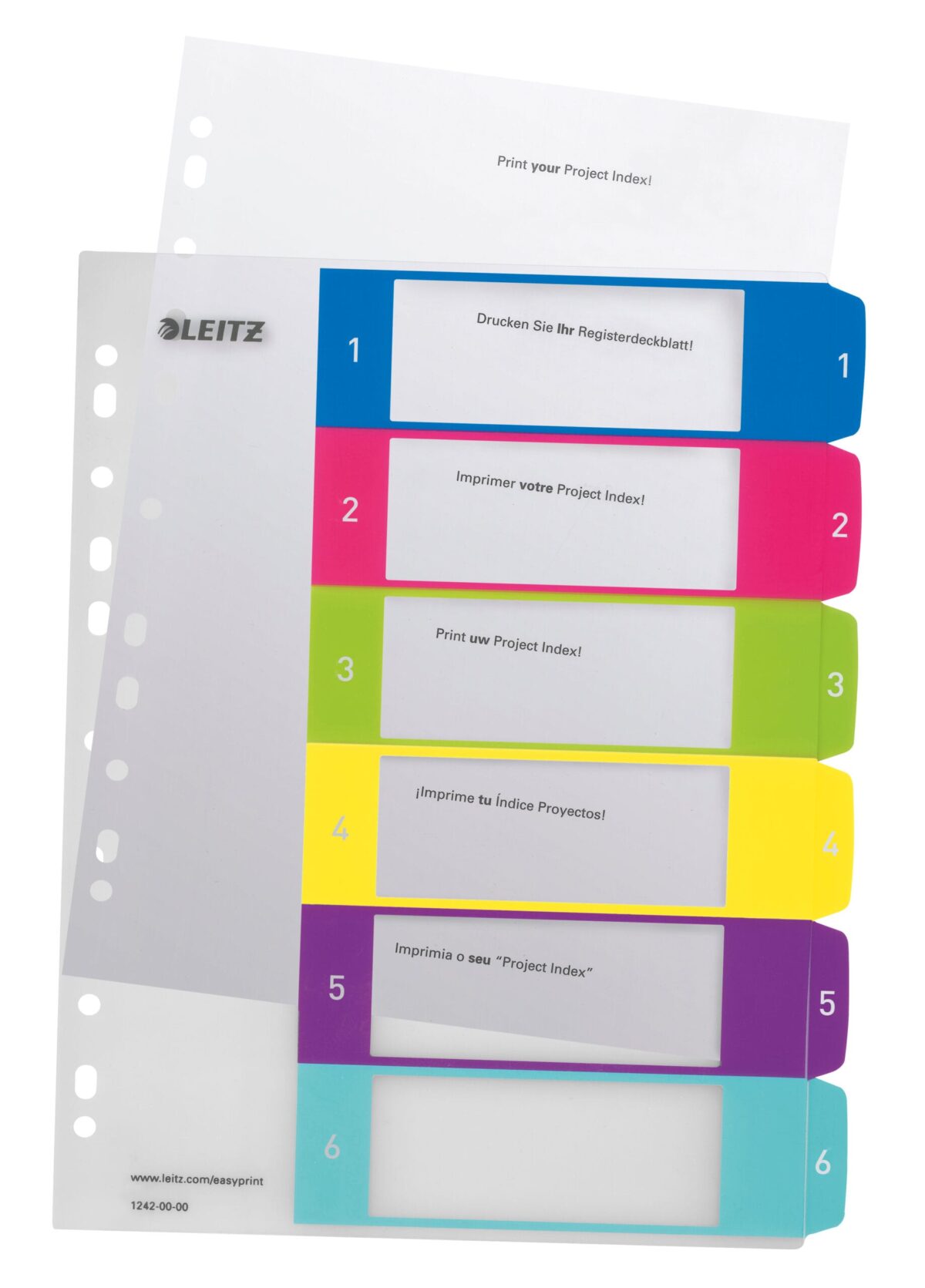 LEITZ Register PP WOW A4+ 12420000 multicolor 1-6 – Hochwertig & günstig bei ShopDeca