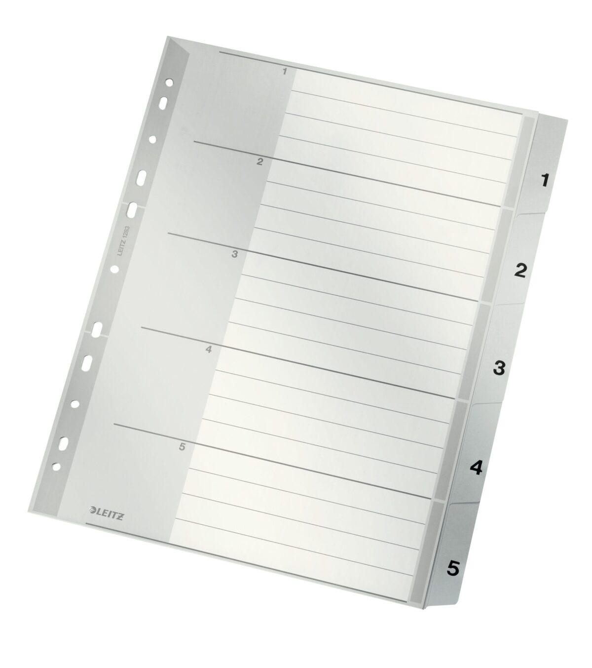 LEITZ Register PP A4 12830085 grau 1-5 – Hochwertig & günstig bei ShopDeca
