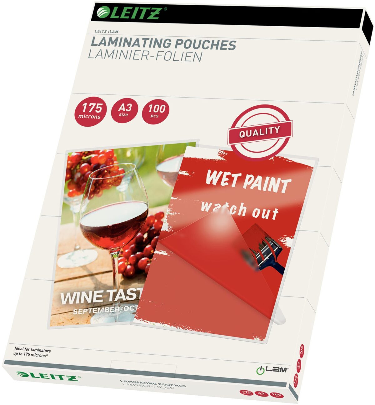 LEITZ Laminiertasche A3 16932 glanz, 175my 100 Stk – Hochwertig & günstig bei ShopDeca