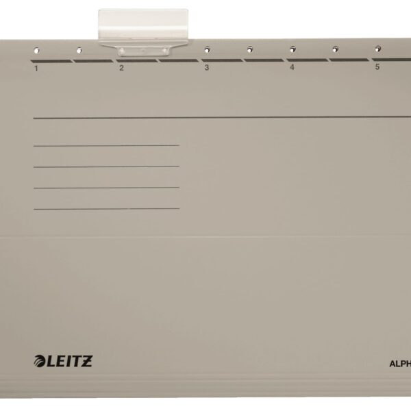 LEITZ Hängemappe Alpha A4 19853085 grau 5 Stück