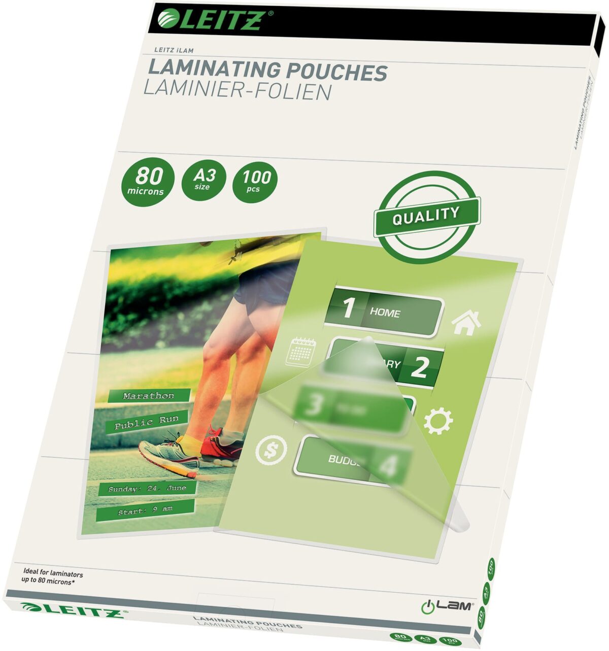 LEITZ Laminiertasche A3 33819 glanz, 80my 100 Stk – Hochwertig & günstig bei ShopDeca