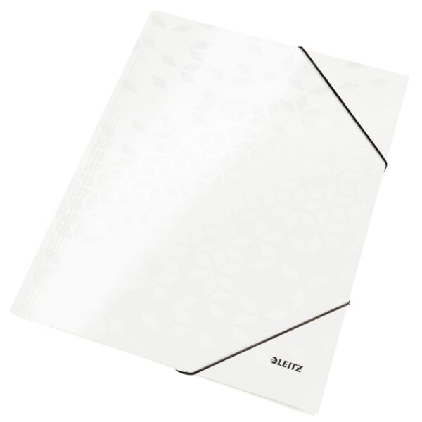 LEITZ Gummibandmappe WOW A4 3982-00-01 weiss