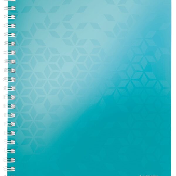 LEITZ Spiralblock WOW A4 46370051 eisblau 80 Blatt