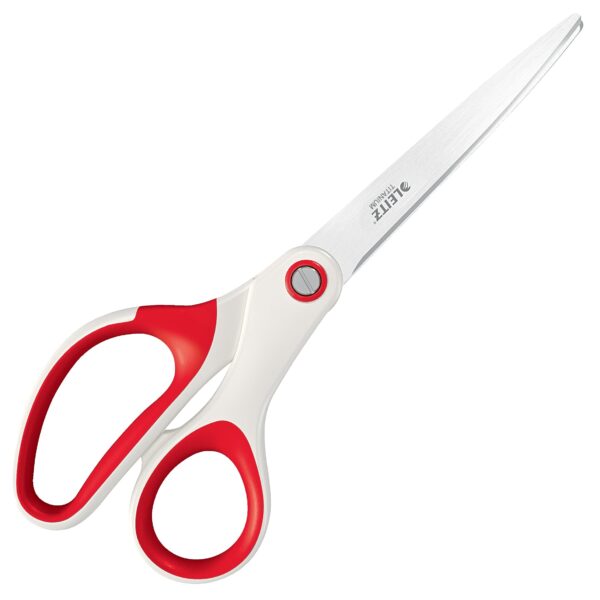 LEITZ Titan Schere WOW 5319-20-26 weiss/rot 20.5 cm