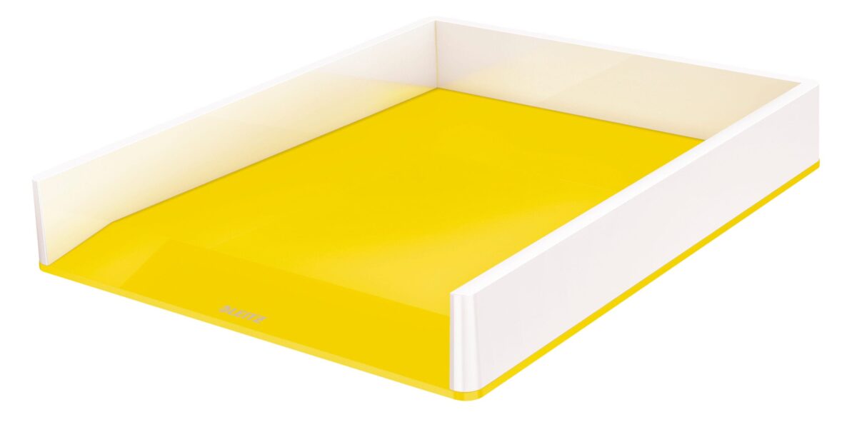 LEITZ Briefkorb WOW A4 5361-10-16 weiss/gelb – Hochwertig & günstig bei ShopDeca