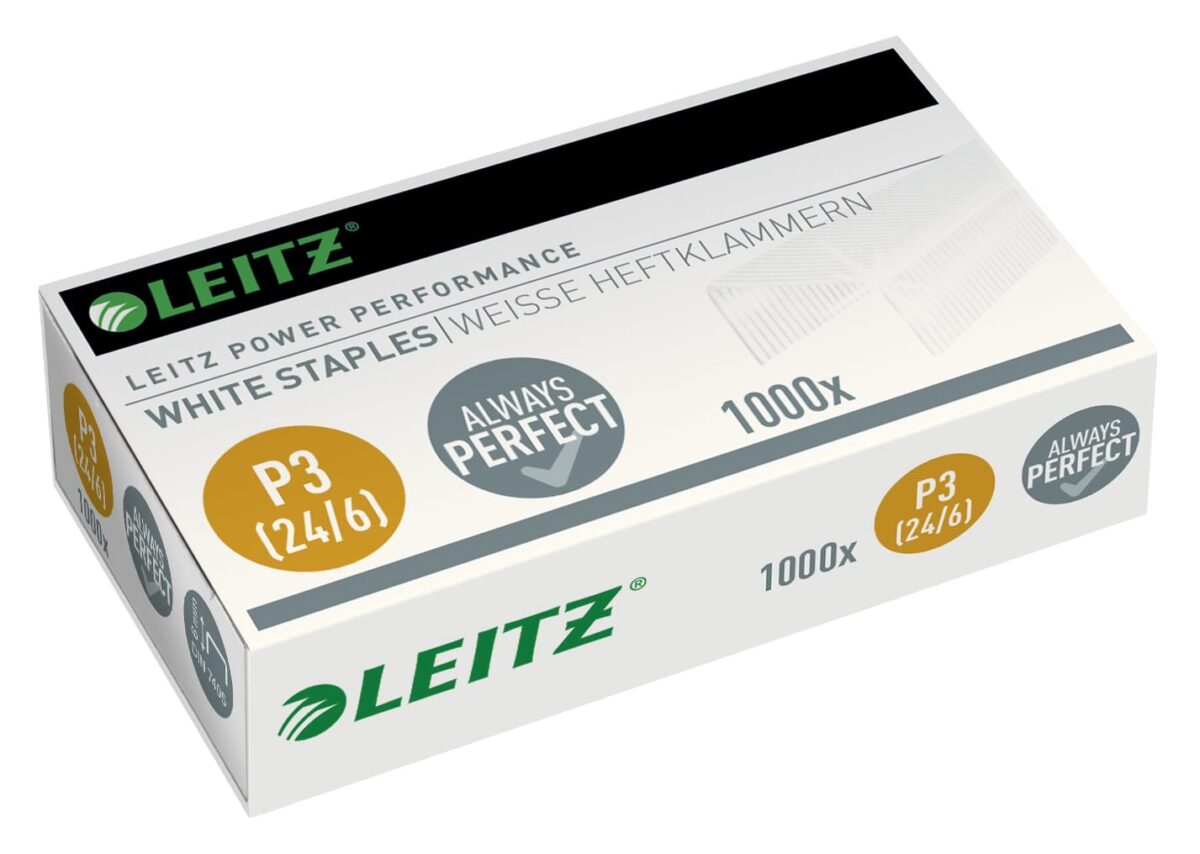 LEITZ Heftklammern P3 24/6mm 5554-00-00 verzinkt, weiss 1000 Stück – Hochwertig & günstig bei ShopDeca