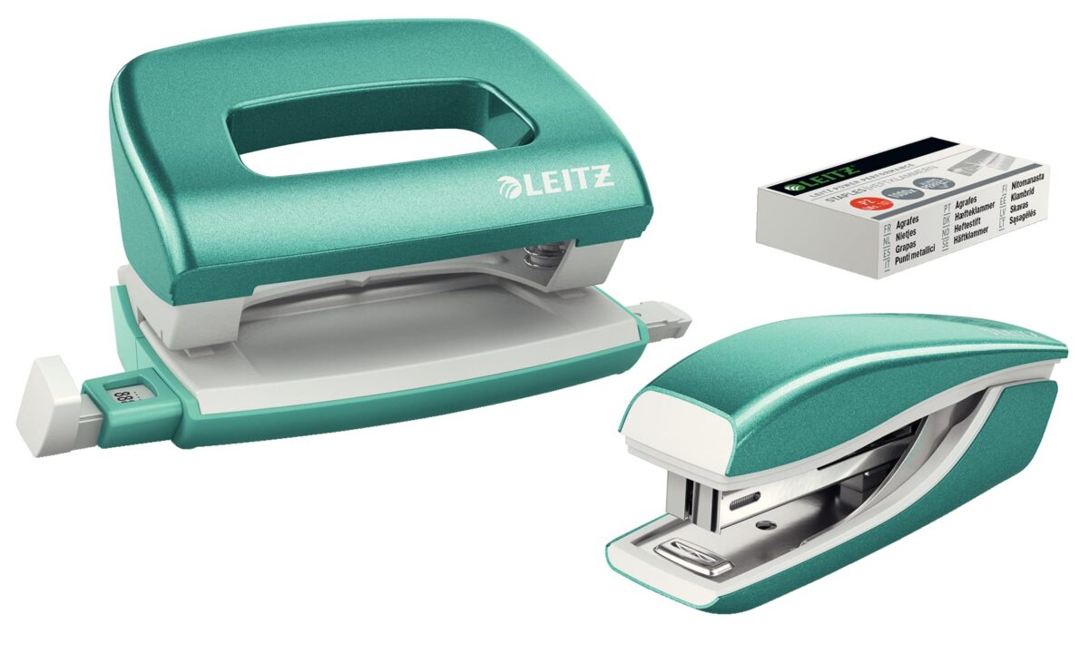 LEITZ Locher/Hefter NeXXt WOW 5561 55612051 eisblau, Bundle 10 Blatt – Hochwertig & günstig bei ShopDeca