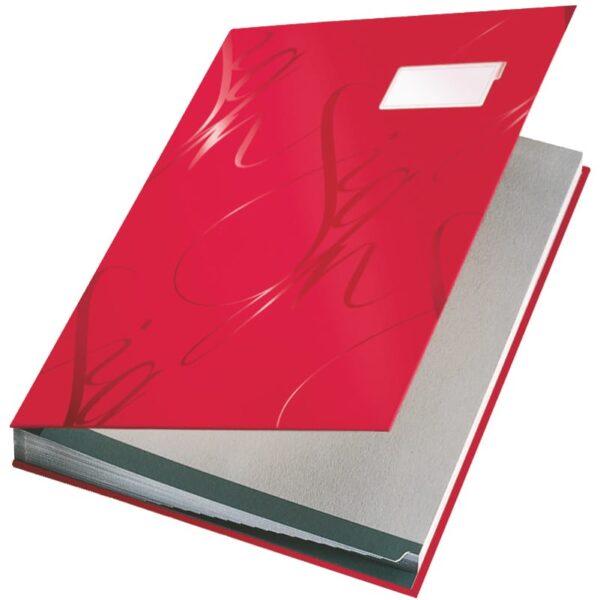 LEITZ Unterschriftenmappe A4 57450025 rot 18 Fächer