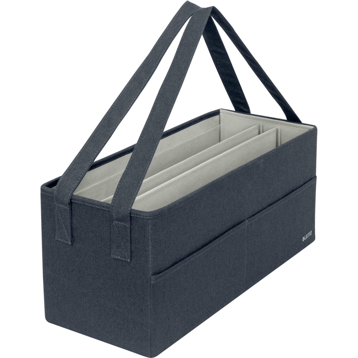 LEITZ Hot Desk Stofftasche 6444-00-89 samtgrau 3 Fächer 46.5x21x20cm – Hochwertig & günstig bei ShopDeca