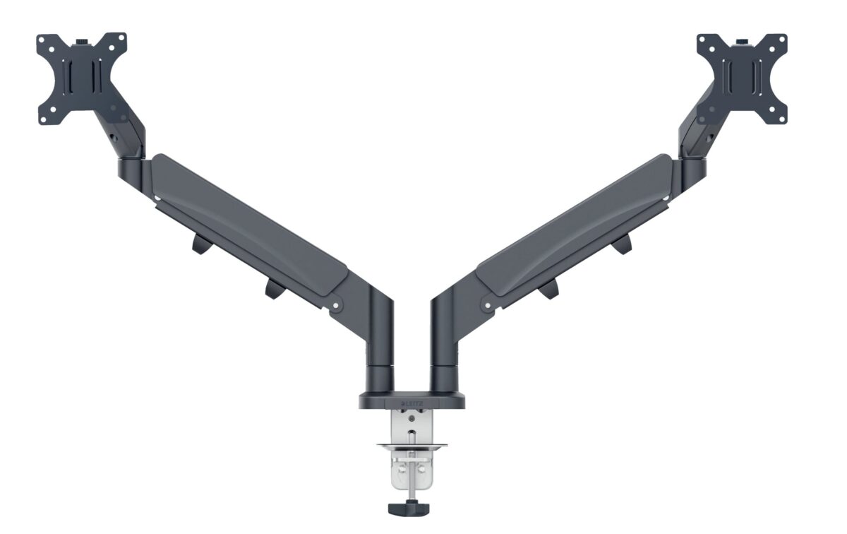LEITZ Monitorarm ERGO 6537-00-89 grau, dual – Hochwertig & günstig bei ShopDeca