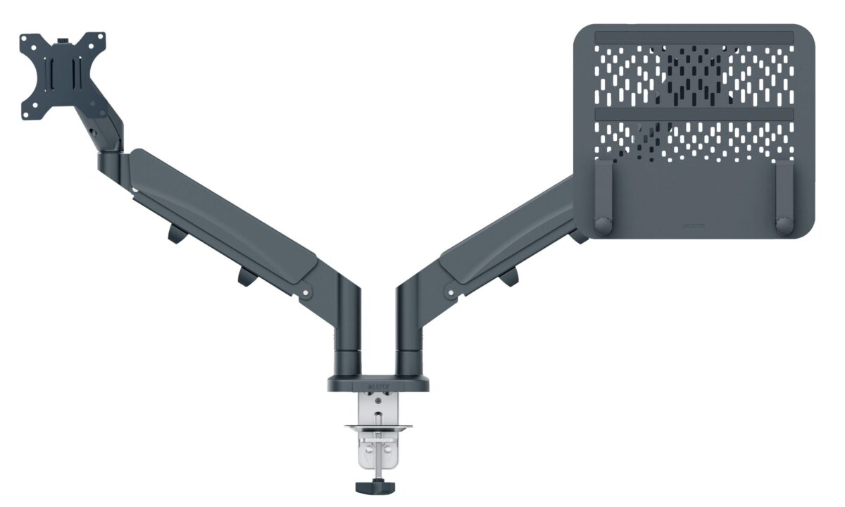 LEITZ Monitorarm ERGO 6538-00-89 grau, inkl. Laptophalter – Hochwertig & günstig bei ShopDeca