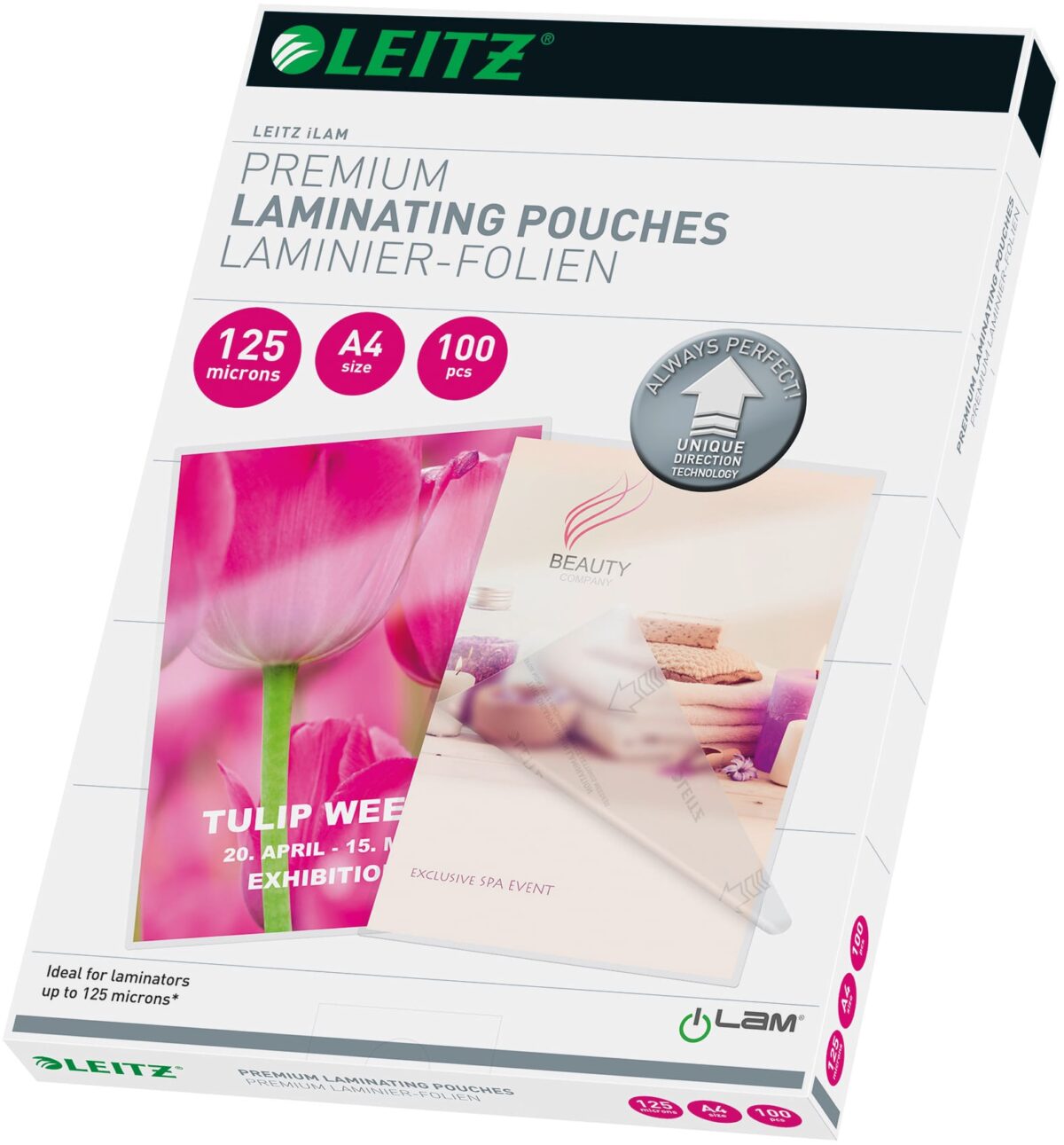 LEITZ Laminiertasche A4 74810000 glanz, 125my 100 Stk – Hochwertig & günstig bei ShopDeca