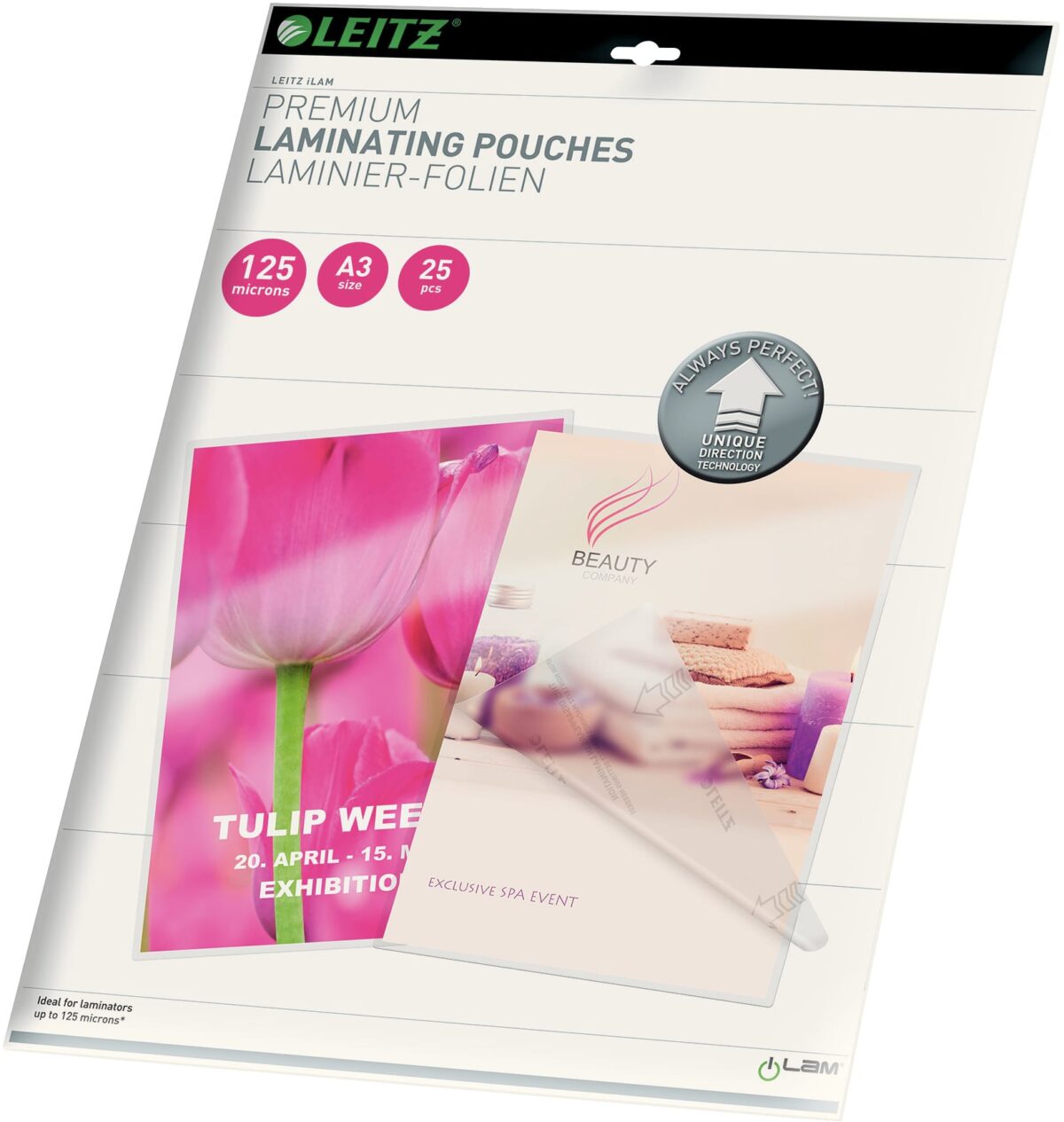 LEITZ Laminiertasche A3 74890000 glanz, 125my 25 Stk – Hochwertig & günstig bei ShopDeca
