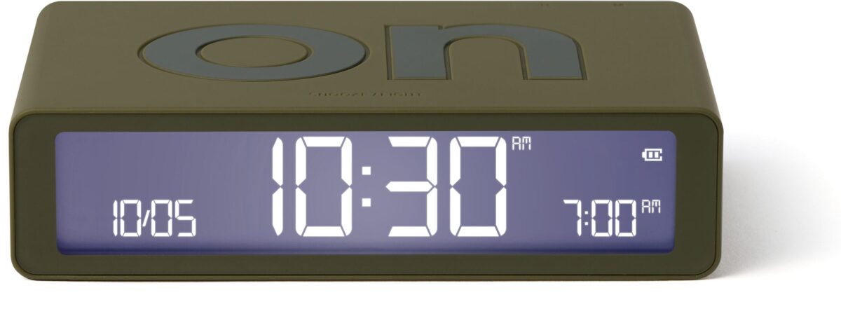 LEXON Wecker Flip Classic LR157K9 khaki, USB-C – Hochwertig & günstig bei ShopDeca