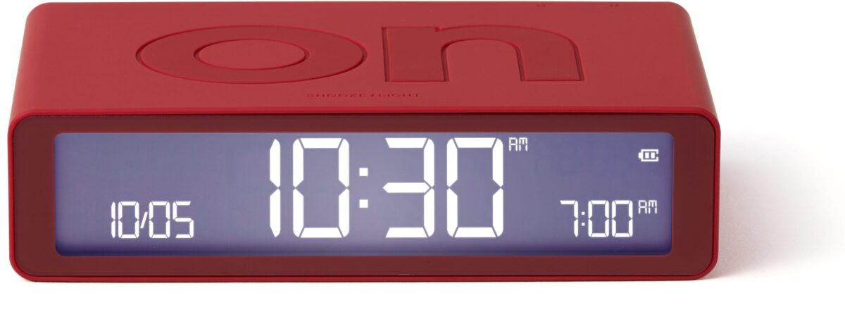 LEXON Wecker Flip Classic LR157R9 rot, USB-C – Hochwertig & günstig bei ShopDeca