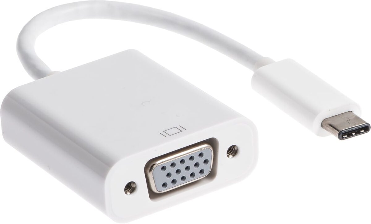 LINK2GO Adapter C Type - VGA AD6211WP male-female, 15cm – Hochwertig & günstig bei ShopDeca