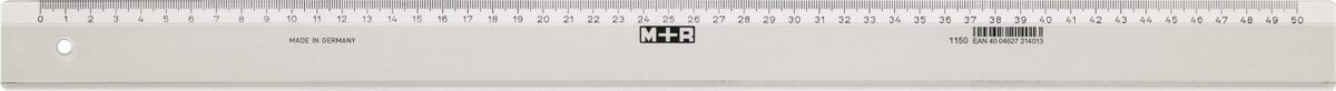 M+R Lineal,schmal 50cm 711500000 geprägte Skala Kunststoff – Hochwertig & günstig bei ShopDeca
