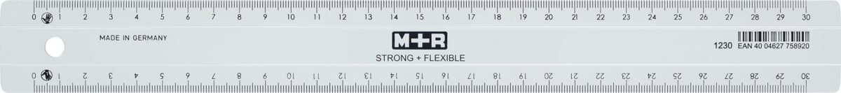 M+R Universallineal 30cm 712300320 glasklar, bruchfest – Hochwertig & günstig bei ShopDeca