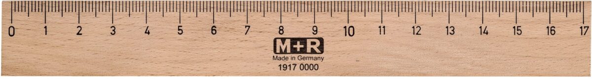 M+R Lineal 17cm 719170000 Metalleinlage Buche – Hochwertig & günstig bei ShopDeca