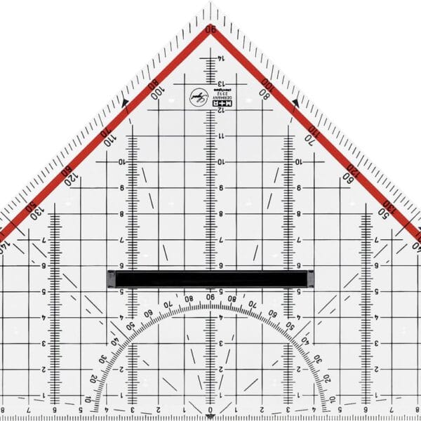 M+R Geometriedreieck 30cm 723320100 abnehmbarer Griff Acryl