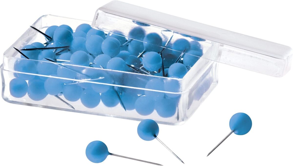 MAGNETOPLAN Pinwand-Nadeln 111165003 blau, 6x19mm 100 Stück – Hochwertig & günstig bei ShopDeca