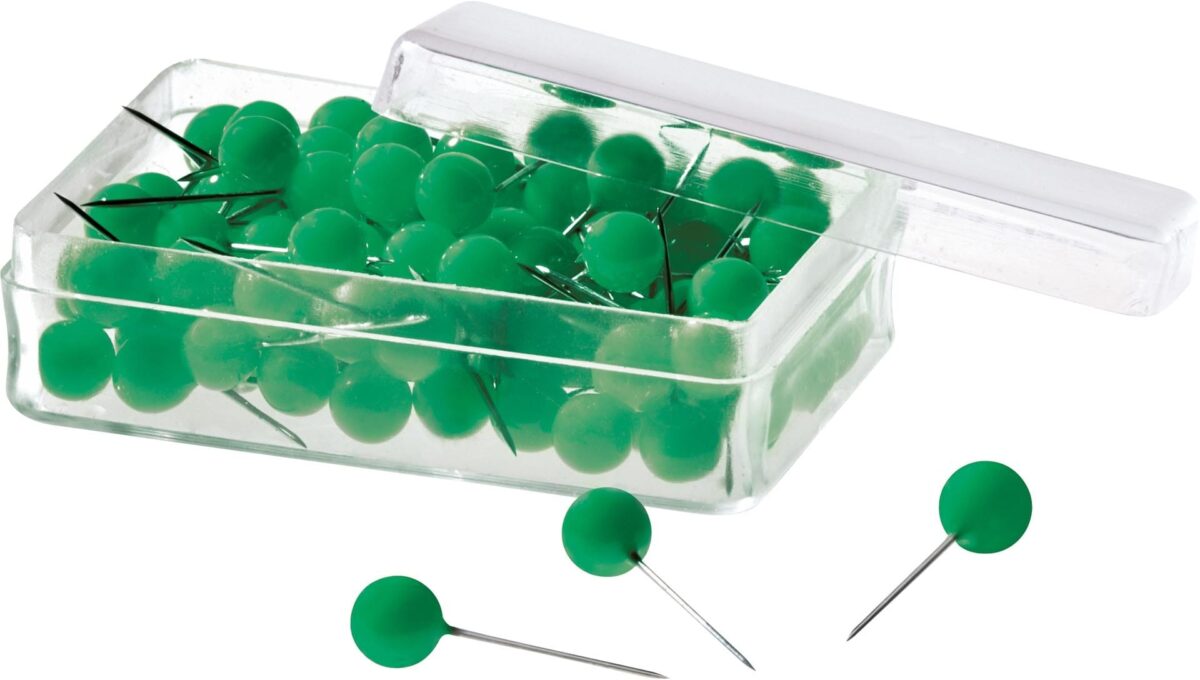 MAGNETOPLAN Pinwand-Nadeln 111165005 grün, 6x19mm 100 Stück – Hochwertig & günstig bei ShopDeca