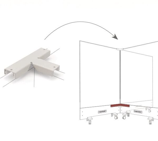 MAGNETOPLAN Top-Connector triple 1146096 weiss, für Infinity Wall