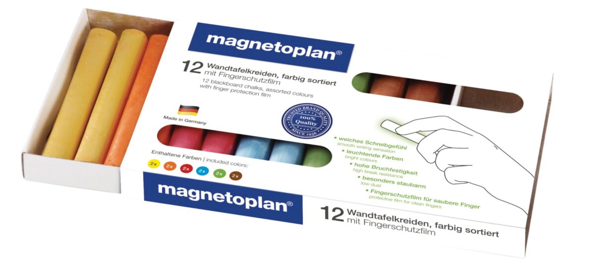 MAGNETOPLAN Kreide abgerundet 12306 farbig 12 Stk. – Hochwertig & günstig bei ShopDeca