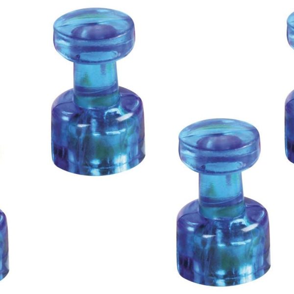 MAGNETOPLAN magnet. Memohalter 18x11mm 1666114 dunkelblau 4 Stk.