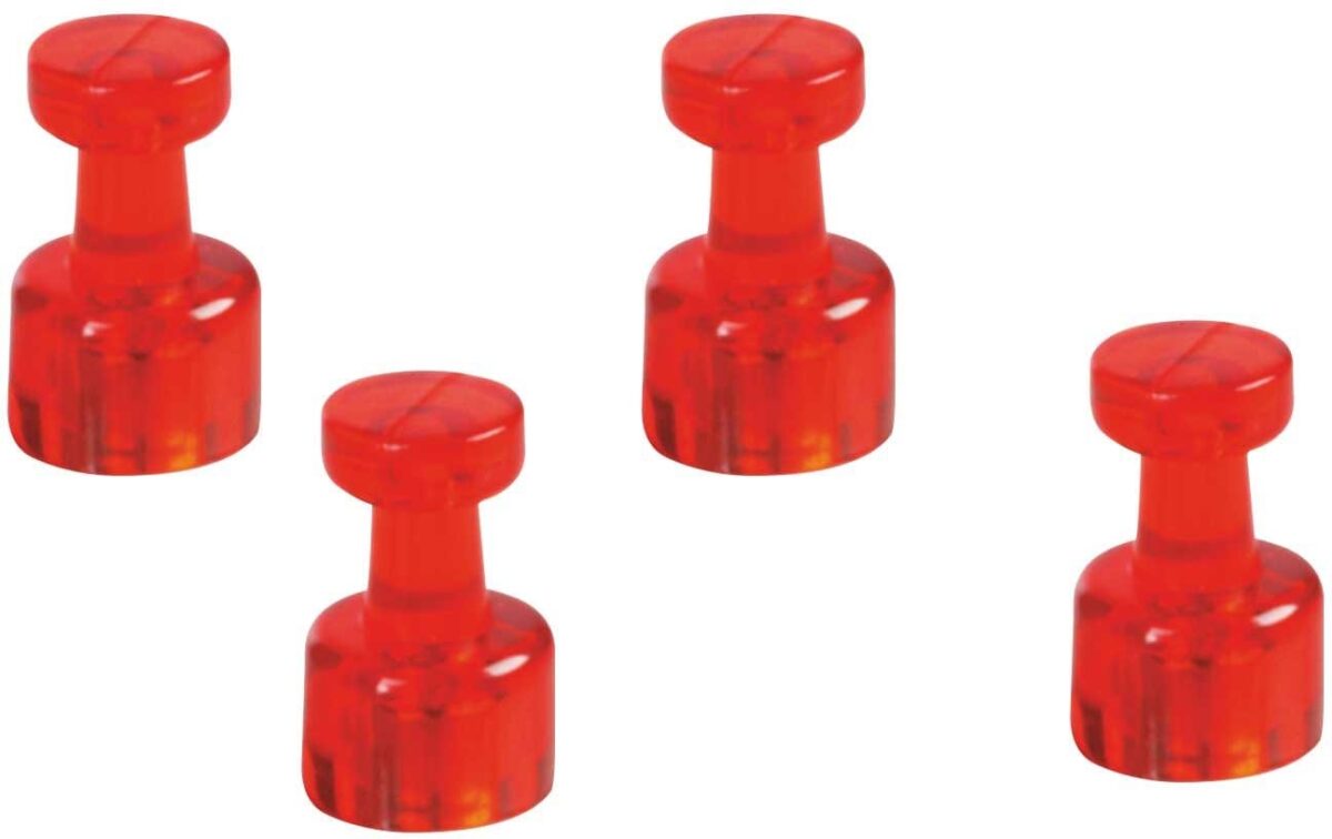 MAGNETOPLAN magnet. Memohalter 18x11mm 1666118 rot 4 Stk. – Hochwertig & günstig bei ShopDeca