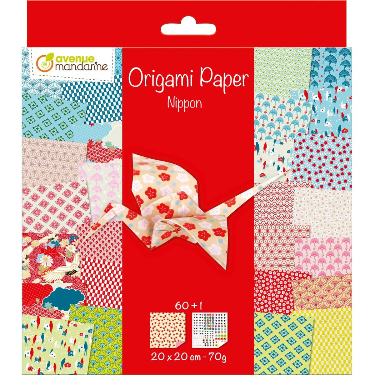 MANDARINE Origamipapier 20x20cm OR514C Nippon 70g 60 Blatt – Hochwertig & günstig bei ShopDeca