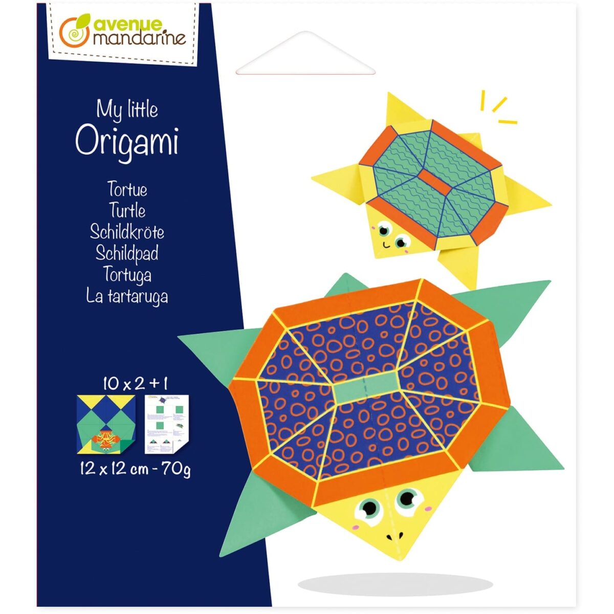 MANDARINE Origamipapier 12x12cm OR515C Schildkröte 70g 20 Blatt – Hochwertig & günstig bei ShopDeca