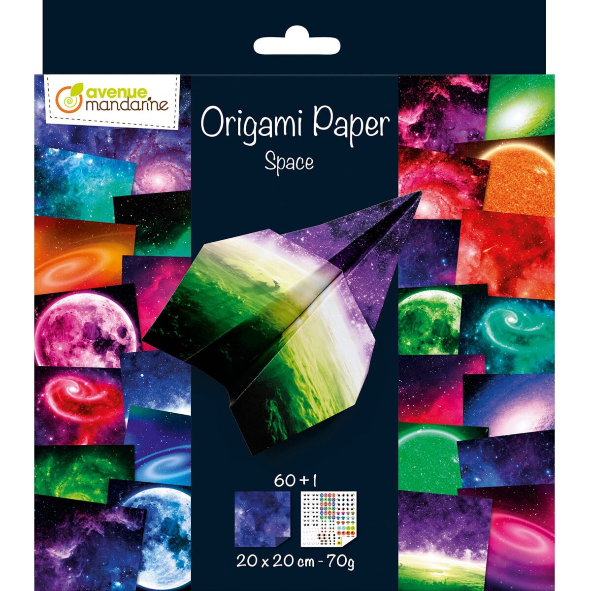 MANDARINE Origamipapier 20x20cm OR519C Weltall 70g 60 Blatt – Hochwertig & günstig bei ShopDeca