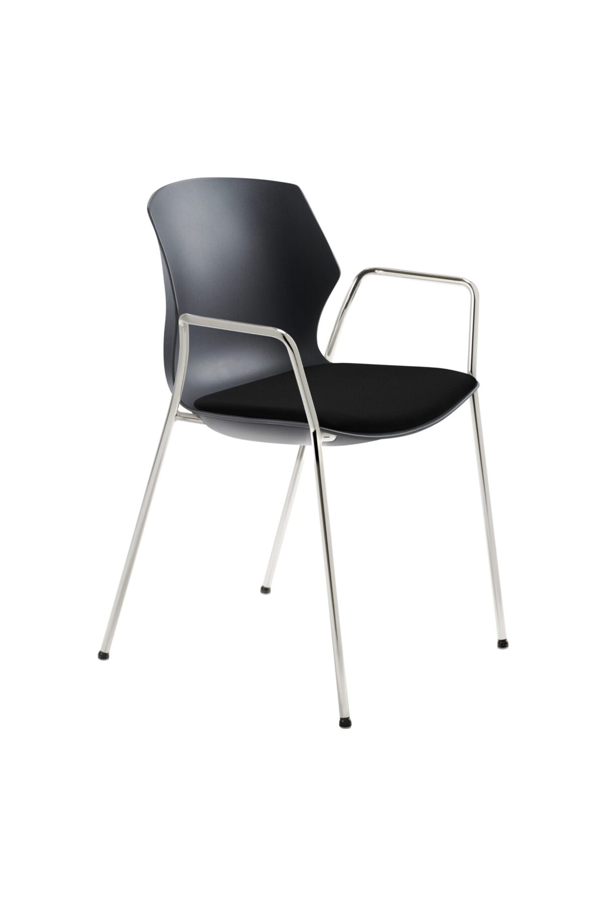MAYER Besucherstuhl OvaLounge 25110101A schwarz/chrome, mit Armlehnen – Hochwertig & günstig bei ShopDeca