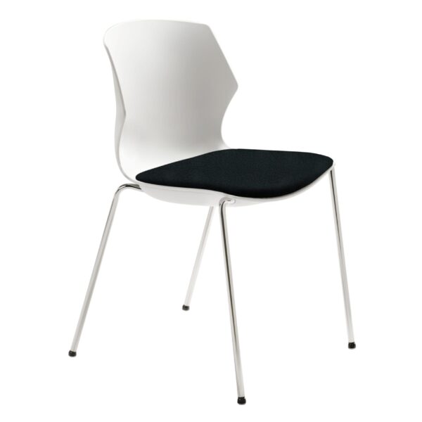 MAYER Besucherstuhl OvaLounge 25110102 weiss/chrome