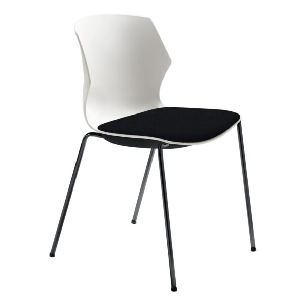 MAYER Besucherstuhl OvaLounge 25111702 weiss/schwarz