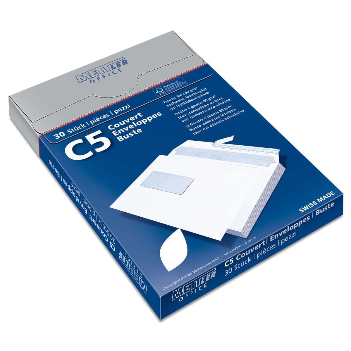 METTLER Couvert Fenster links C5 8065-100-S30 100g, hochweiss, Kleber 30 Stk – Hochwertig & günstig bei ShopDeca